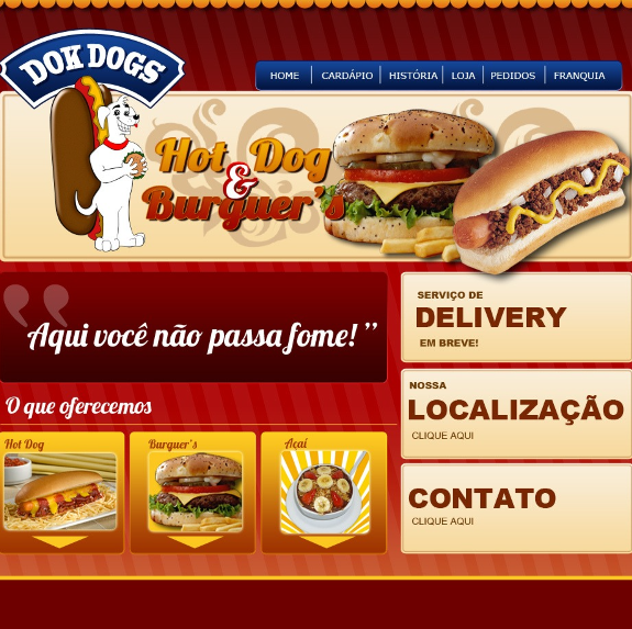 Sites de Restaurantes e Lanchonetes